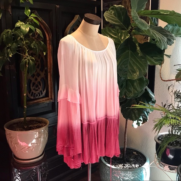 Cleobell boho ombré oversized bell sleeve tunic - Picture 5 of 8